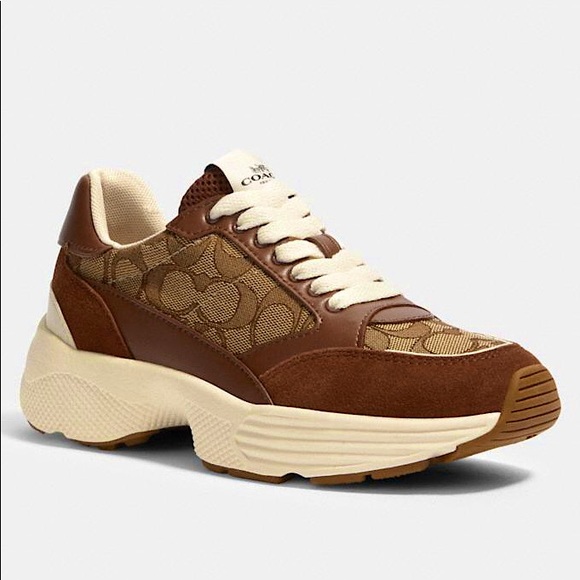 brown designer sneakers